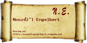 Noszál Engelbert névjegykártya